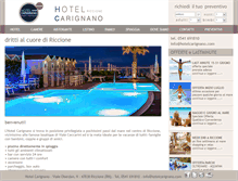 Tablet Screenshot of hotelcarignano.com
